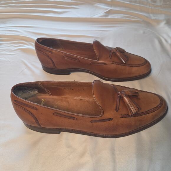 Vintage Polo Ralph Lauren Loafer 11 D Brown Leather Bench Made England Tassel main image 9